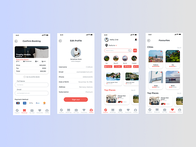 Tafiya Travel App design travel ui ux