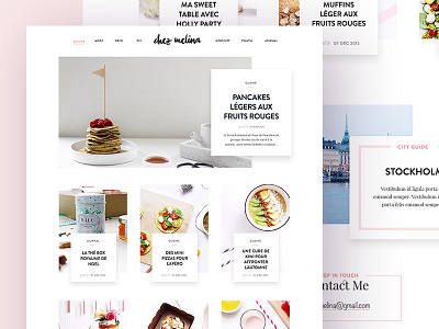Chez Melina - Lifestyle and culinary blog blog food grid lifestyle light minimal pink white