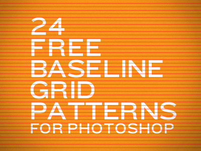 24 Free Baseline Grid Patterns (For Photoshop) baseline download free grid knockout lines orange photoshop