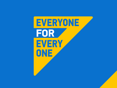 Everyone For Every One blue branding campaign north point ministries triangle watermarke church yellow