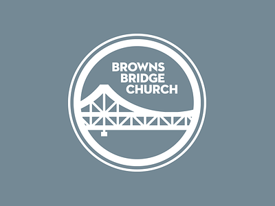 Browns Bridge Church andy stanley blue branding bridge church gray grey north point