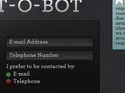 Request O Bot archer contact form noise