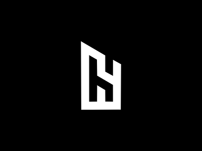 HY logo concept awesome branding design illustration lettering logo minimalist sketch typography vector