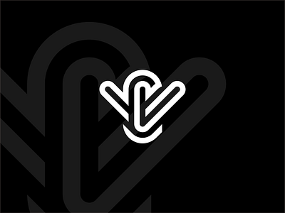 CV logo branding design illustration lettering logo minimalist sketch ui ux vector