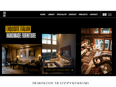 Furniture eCommerce design Landing page