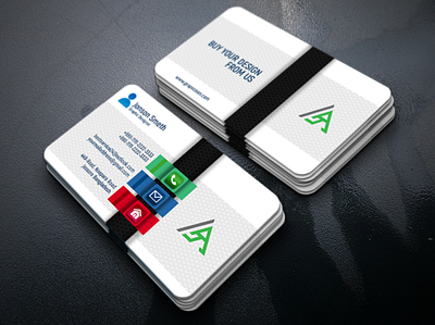 Professional 3D effect Business Card Design business card company business card visiting card