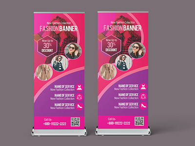 Roll up banner Fashion