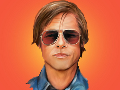 Brad Pitt Digital Painting