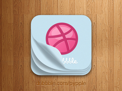 Paper icon app dribbble icon iphone paper