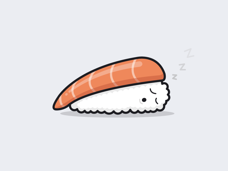 Sleeping Sushi by Wade Bekker on Dribbble