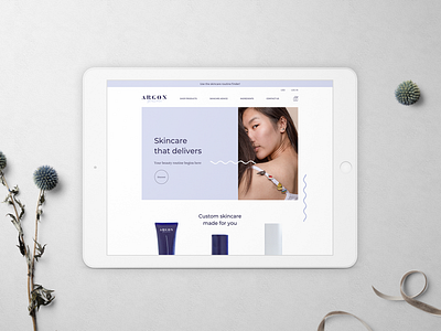 Skincare e-commerce design for Shopify e commerce shopify sketch web design webshop