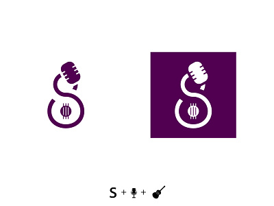 Logomark for a Musician guitar logo logo design logomark monogram monogram logo musician singer