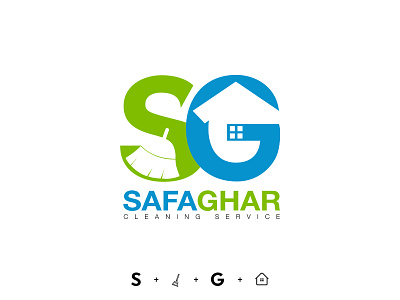 Safa Ghar brand brand design brand identity cleaning company cleaning service design logo logo design logomark logotype