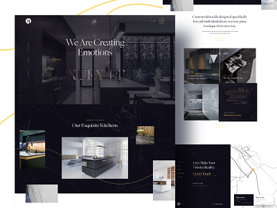 InColor Furniture Website furniture homepage kitchens luxury ui ux website