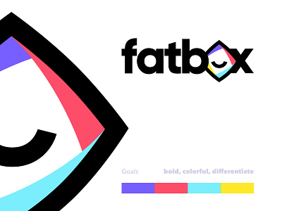 Fatbox Logo Exploration v.2 b2c box branding colorful logo logotype mark packaging playful saas