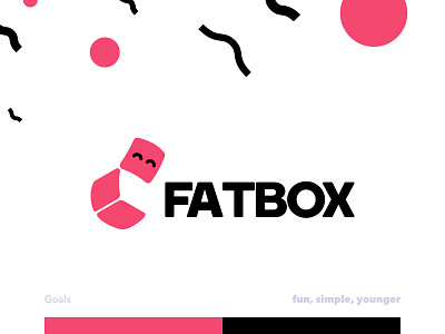 Fatbox Logo Exploration v.3 b2c branding colorful illustration logo mark packaging playful saas typography