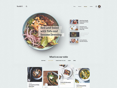 Foodiefit Homepage e commerce fit fitness food homepage recipes shop ui ux website
