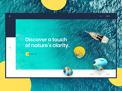 Travel Agency agency design places sea travel ui ux vacation website