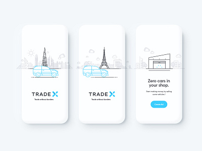 Trade X Illustrations cars design digital ecommerce illustration mobile mobile app mobile design trading ui ui ux ui design ux ux design vector