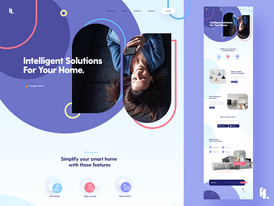 Smart Home Appliances Landing page appliances homepage smart home ui ux website