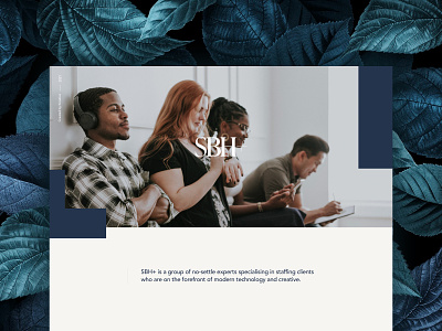 SBH+ Case Study b2b behance case study fashion jobs modern responsive staffing ui ux web design website