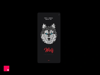 InVision Studio Jam - Inner Animal animal animation app gif illustration invision invision studio invisionapp invisionstudio jam microanimation owl transitions ui video wolf