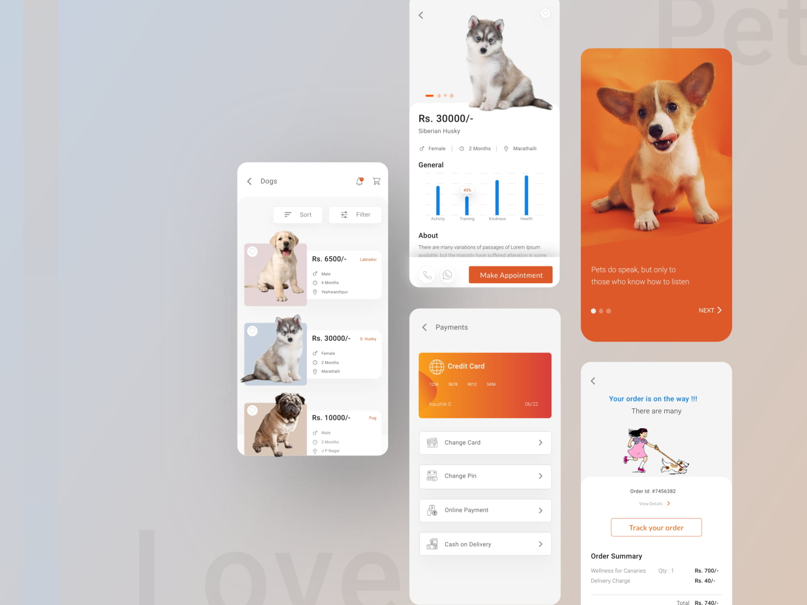 Pet App by Kiran Lingayya on Dribbble