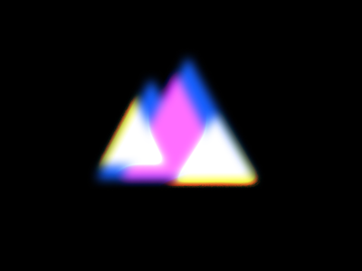 Neon Mountain cyberpunk icon illustration