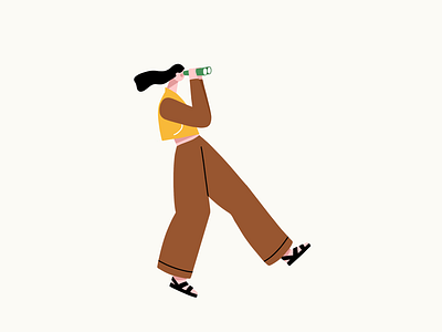 Look characters gif illustration