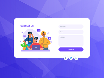 Contact Us | Contact Form Element - 2 for Web Templates