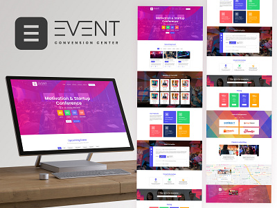 Event Template for Web Design conference event meetup ui uidesign