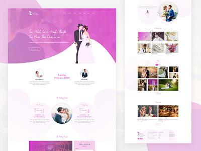 MarryMe | Wedding Web Template dating datingapp love lovecraft marriage uidesign web template weeding