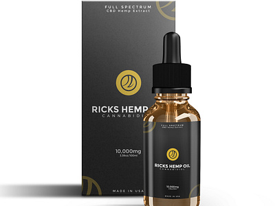 Elegant Label Design for CBD Oil