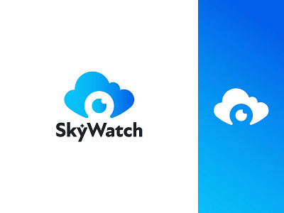 Sky Watch Logo astronomy logo cloud logo eye logo gradient logo lens logo sky logo tech logo watch logo