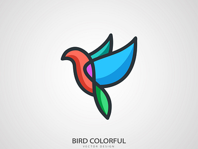 Bird Colorful Logo Design