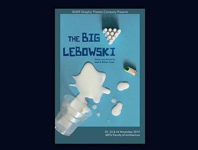 The Big Lebowski - Theatre Poster adaptation biglebowski cut out design film framing fun graphic icon imthedude inspiration lettering movie paper photo photoshoot poster retro theatre typography