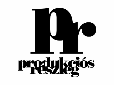 Produkciós Részleg - logo, 2013 logo