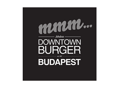 Downtown Burger, Budapest - logo, 2018