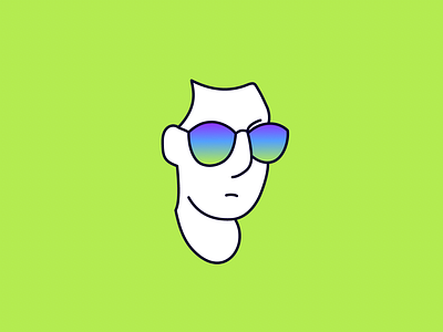 cool guy cool flat line sunglasses