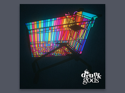 Drunk Gods album cart cd glass light shopping stained trolley