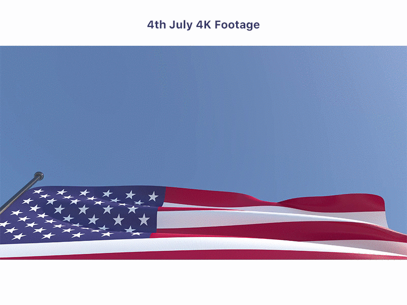 4th July looped seamless footage 4thjuly flag footage