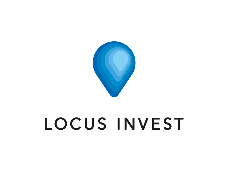 Locus Invest identity energy favorite fire healthcare idea idenity lightning location logo love map pin