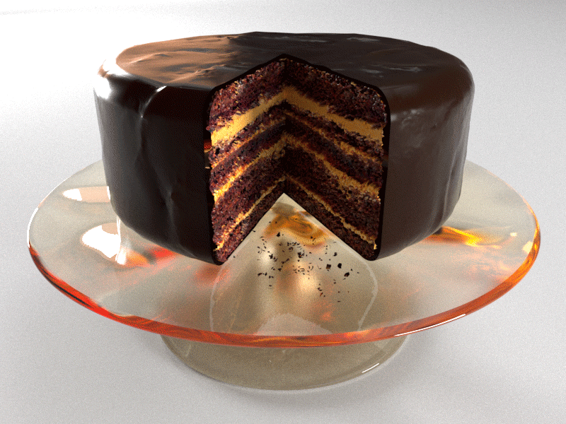 Chocolate Cakechart 3d breadcrubms cake chocolate cinema 4d corona render graphic design piechart