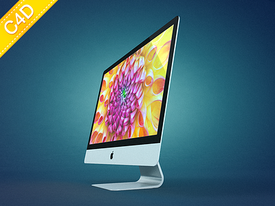 iMac'12 (thinner! more thinner!), Free model for Cinema 4D