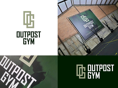 Outpost Gym - logodesign army beastmode brand branding corporateidentity design fitness graphic design gym identity jones logo minimal workout world