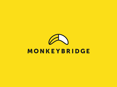 monkeybridge branding design flat icon identity illustration logo minimal type vector