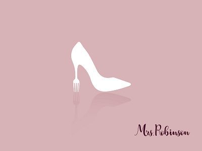 Mrs. Robinson - restaurant branding design flat icon identity illustration illustrator logo minimal vector