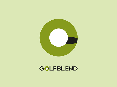 golfblend - logo - Hole in One ball branding corporate design flat golf holeinone icon identity identity design logo minimal vector
