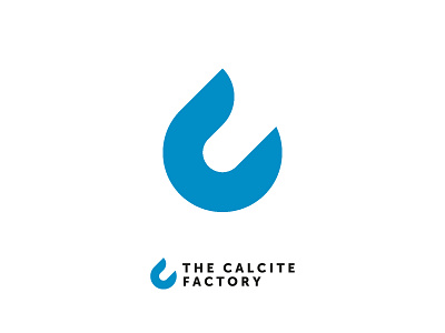 The Calcite Factory blue branding corporate design designer drop dutch flat icon identity logo logodesign minimal vector water