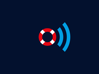 online lifeguard - logo app branding connect corporate design designer flat icon identity logo minimal network save swim vector